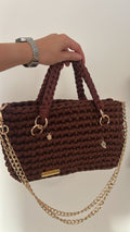 Sac EMIRA - Marron et Pendentifs