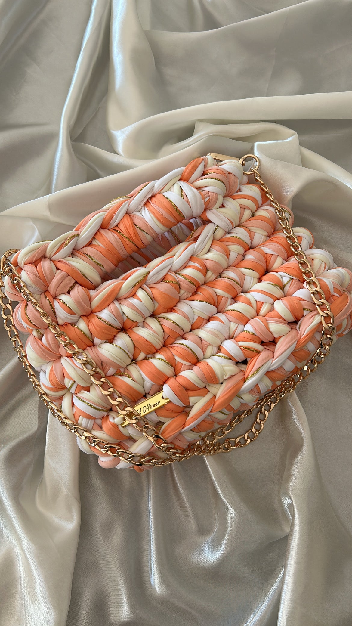 Sac AIMER - Blanc, Jaune Pastel, Corail, Rose Saumon