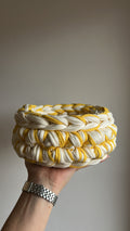 Panier IMERA- Jaune, Blanc