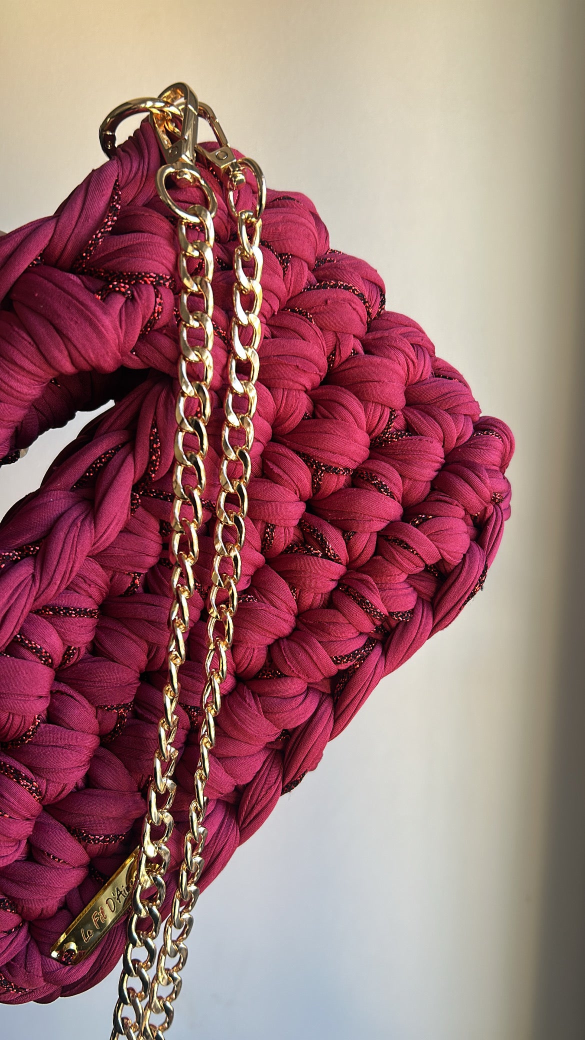 Sac AIMER - Bordeau Rouge Brillant
