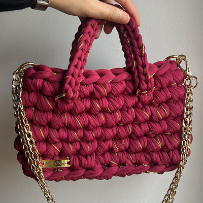 Sac EMIRA - Bordeaux et Fil Doré