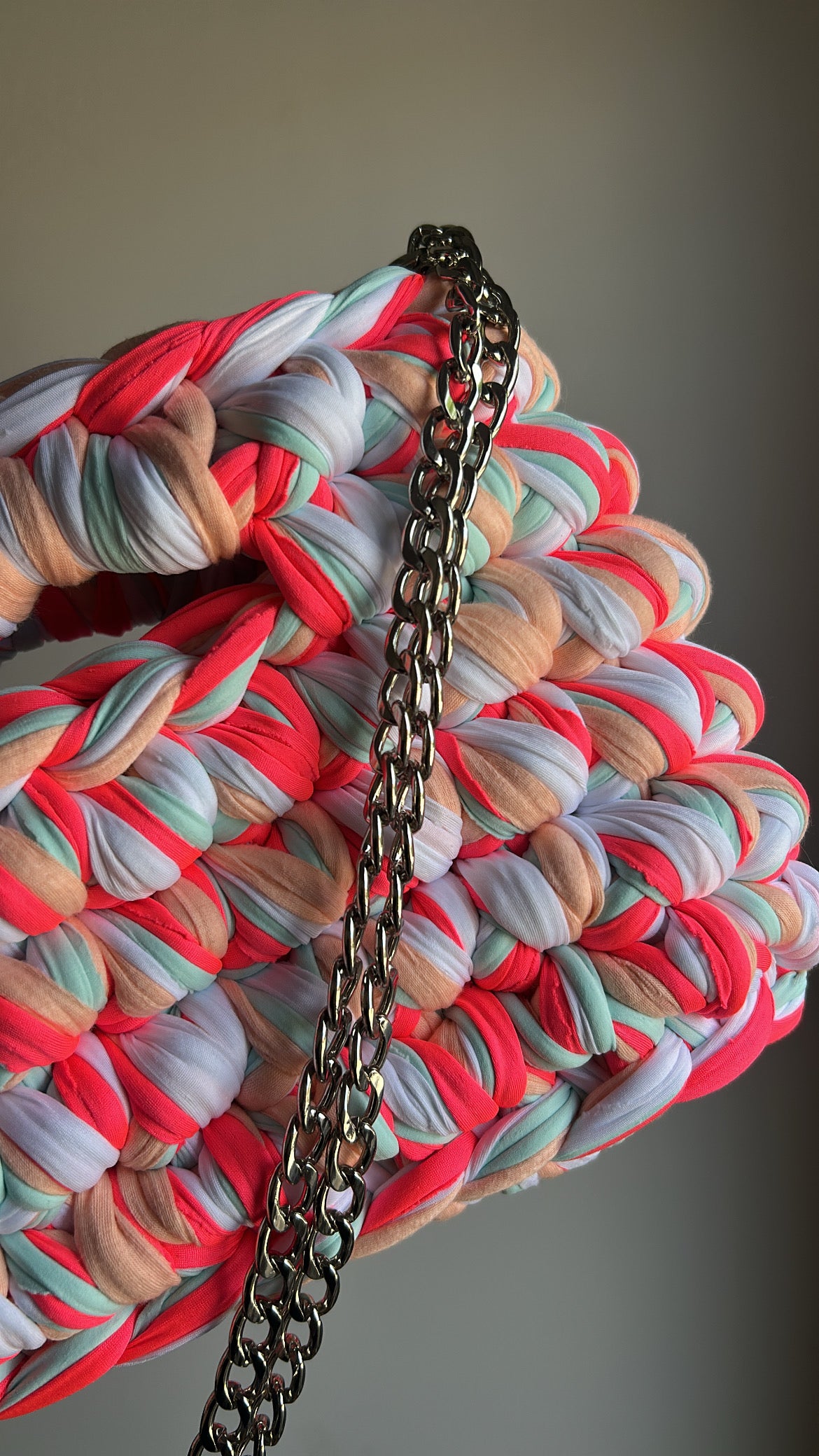 Sac AIMER - Saumon, Turquoise, Rose Fluo, Blanc