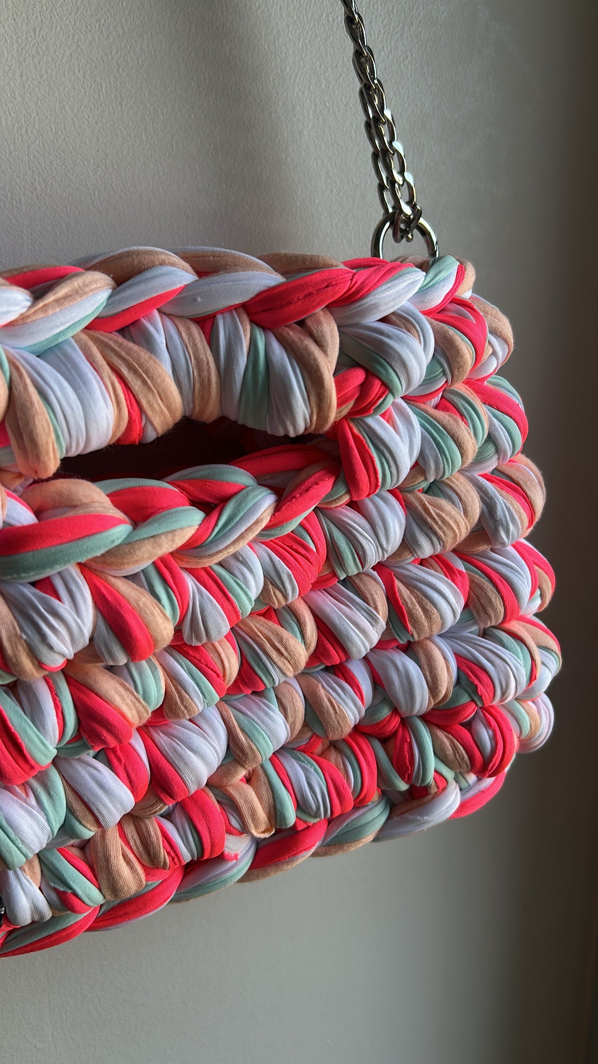 Sac AIMER - Saumon, Turquoise, Rose Fluo, Blanc