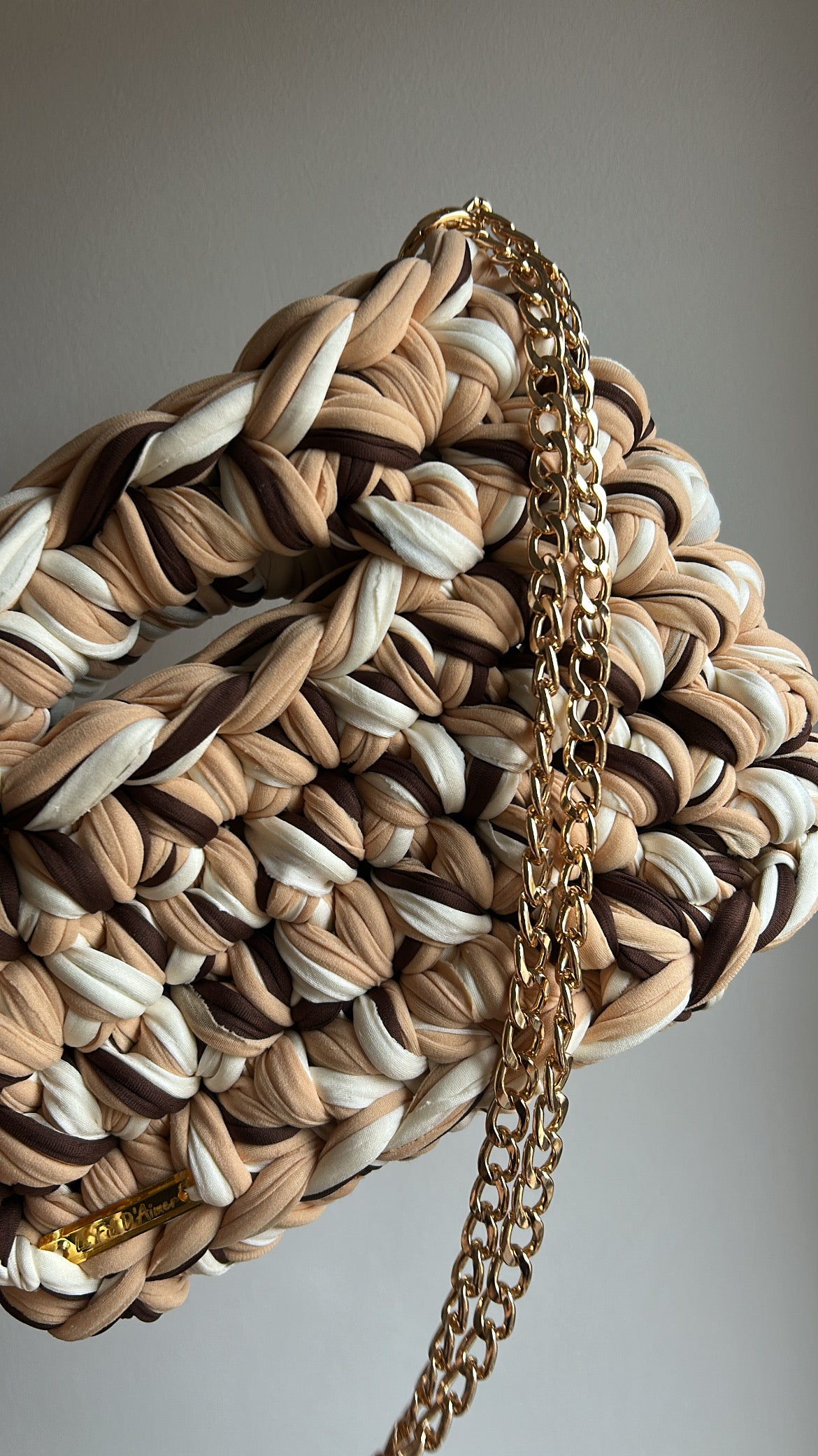 Sac AIMER- Beige, Marron, Blanc