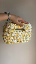 Sac AIMER - Blanc et Nuances de Jaune