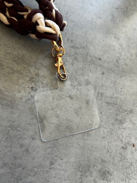 Cordon Crochet téléphone / porte - clés – Marron & beige - Le Fil D aimerCordon