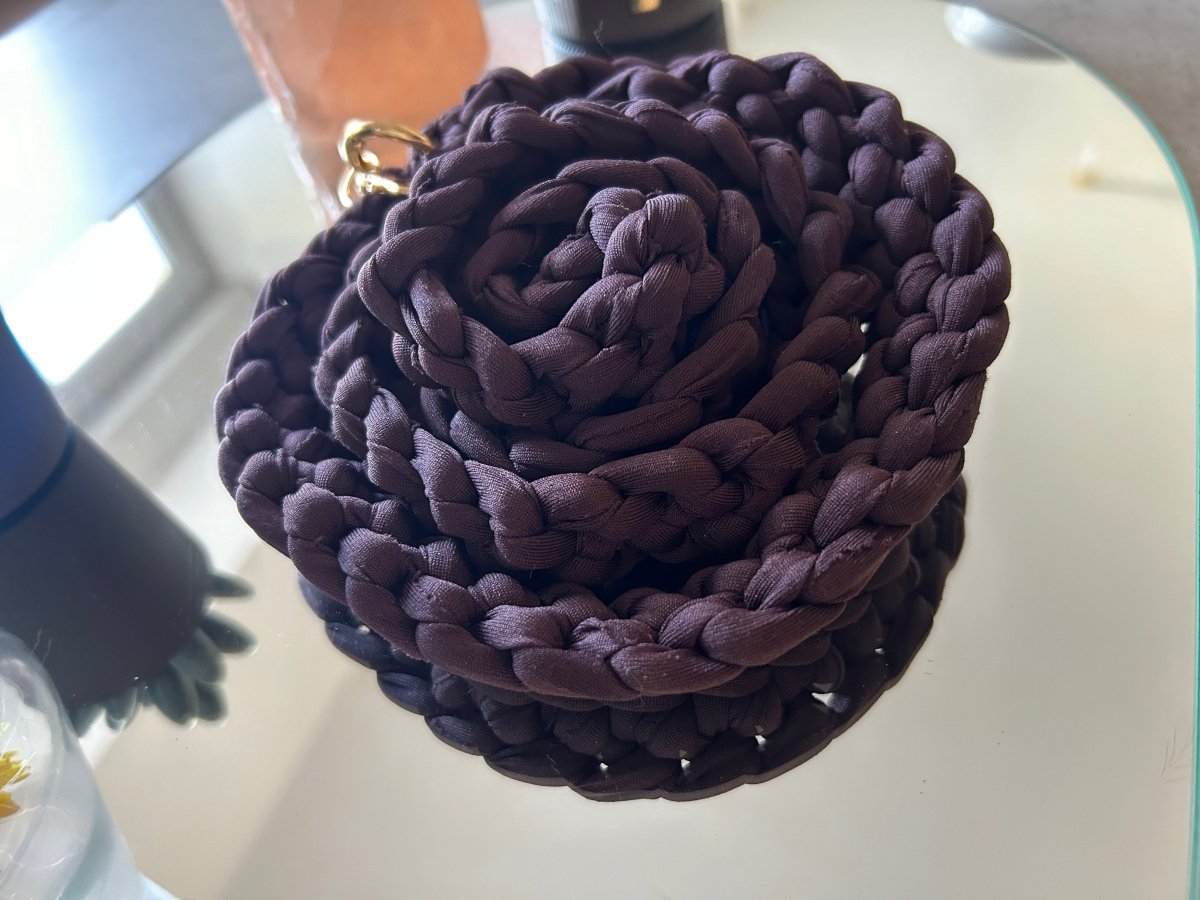 Cordon téléphone / porte - clés – Prune – Crochet fait main - Le Fil D aimerCordon