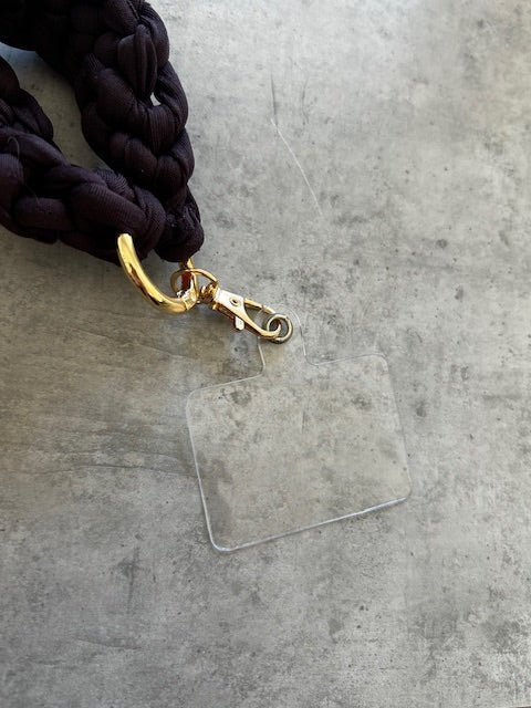 Cordon téléphone / porte - clés – Prune – Crochet fait main - Le Fil D aimerCordon