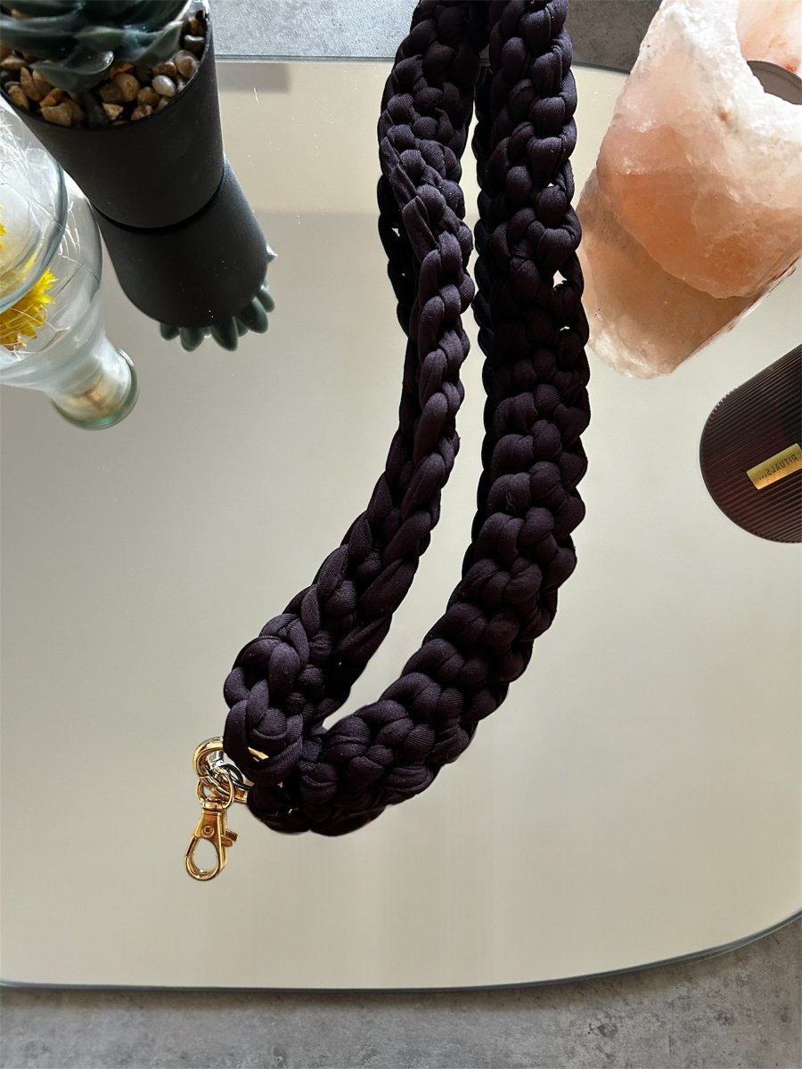 Cordon téléphone / porte - clés – Prune – Crochet fait main - Le Fil D aimerCordon