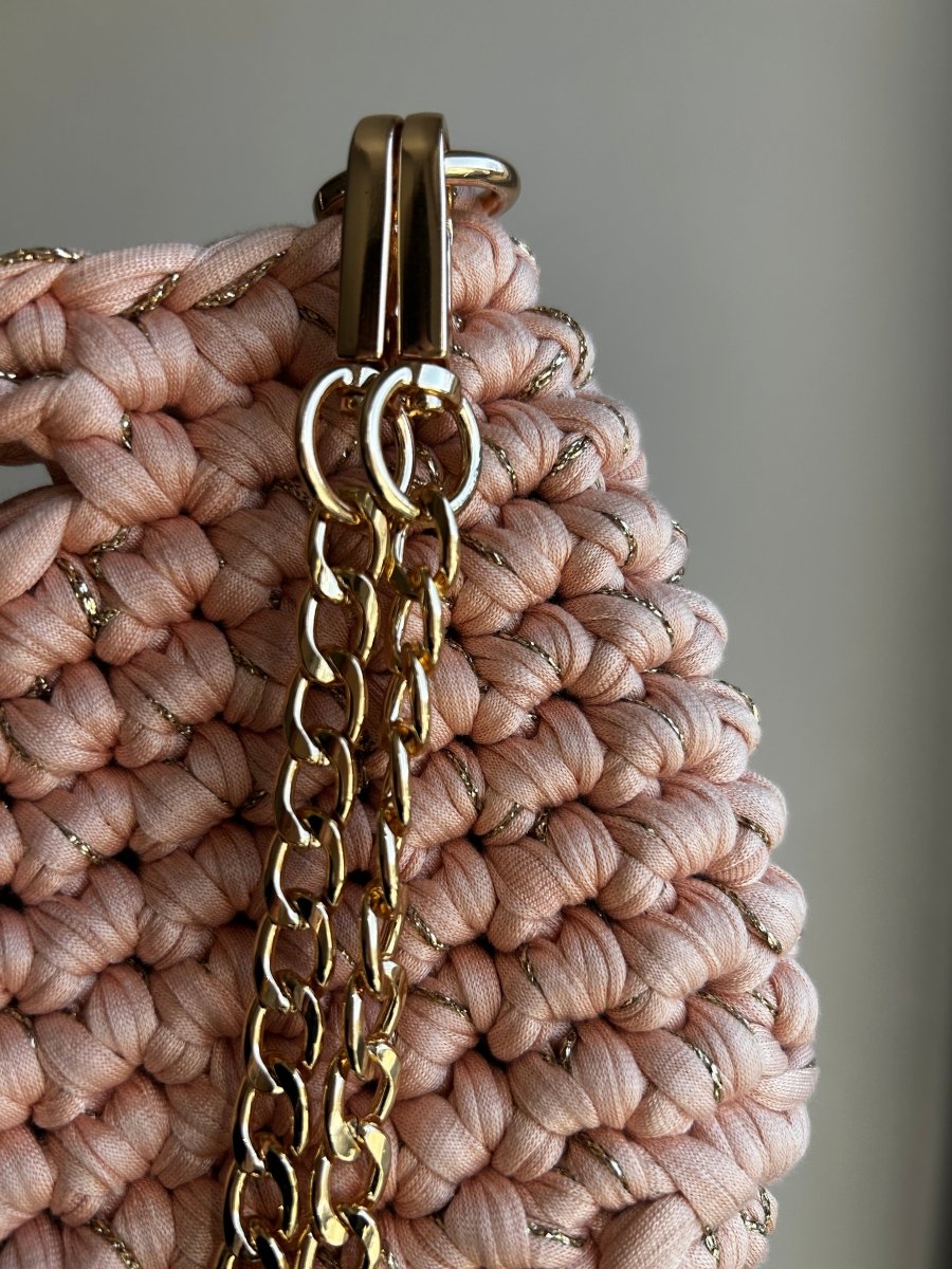 sac au crochet Sac AIMER - Saumon Doré - Le Fil D aimer