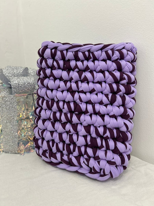 Protège - Livre Artisanal Au Crochet – Violet et Prune Fait Main - Le Fil D aimer