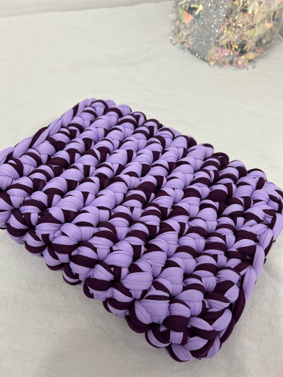 Protège - Livre Artisanal Au Crochet – Violet et Prune Fait Main - Le Fil D aimer