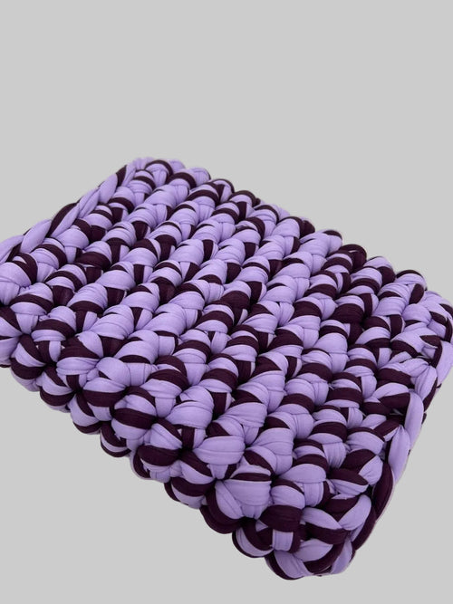 Protège - Livre Artisanal Au Crochet – Violet et Prune Fait Main - Le Fil D aimer