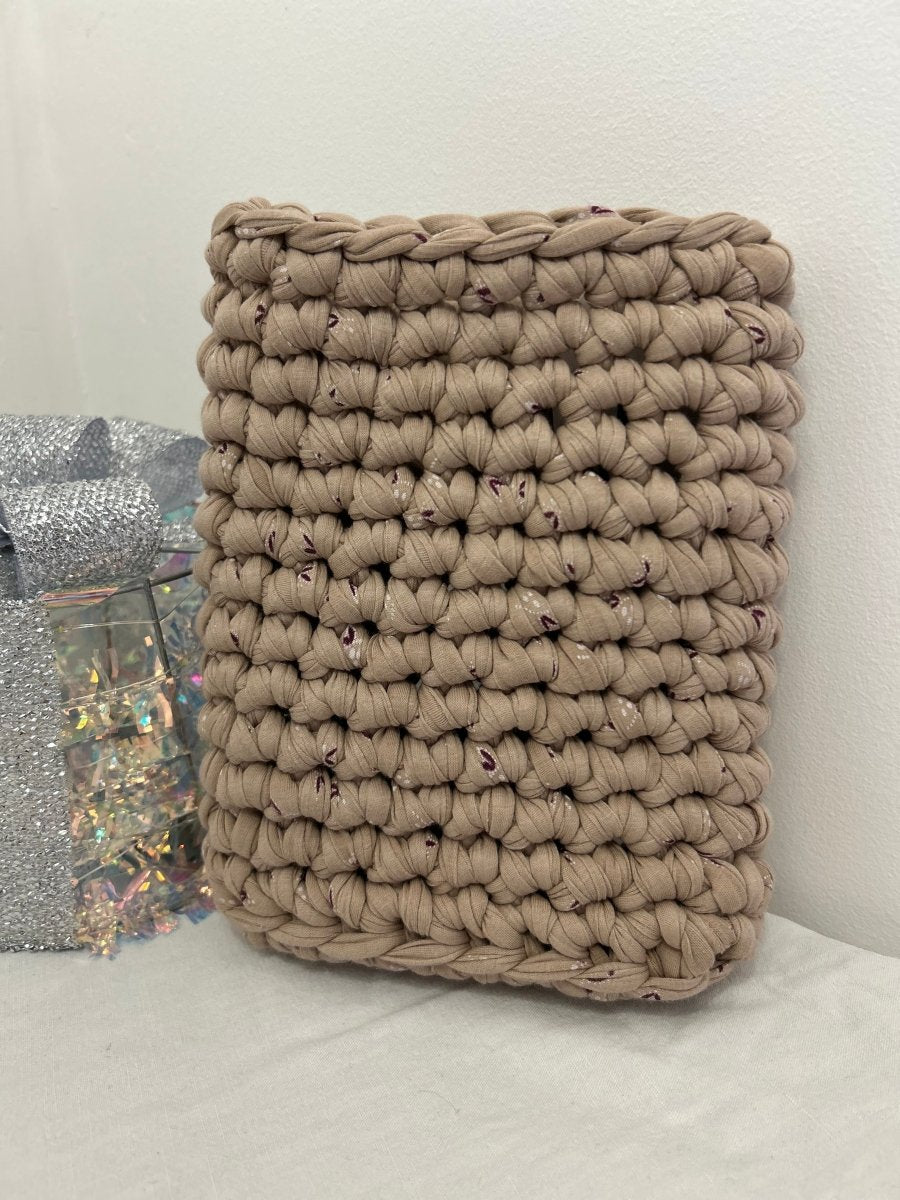 Protège - Livre au Crochet – Beige à Motif Fleur Fait Main - Le Fil D aimer