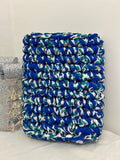 Protège - Livre au Crochet – Bleu à Motif Fait Main - Le Fil D aimer