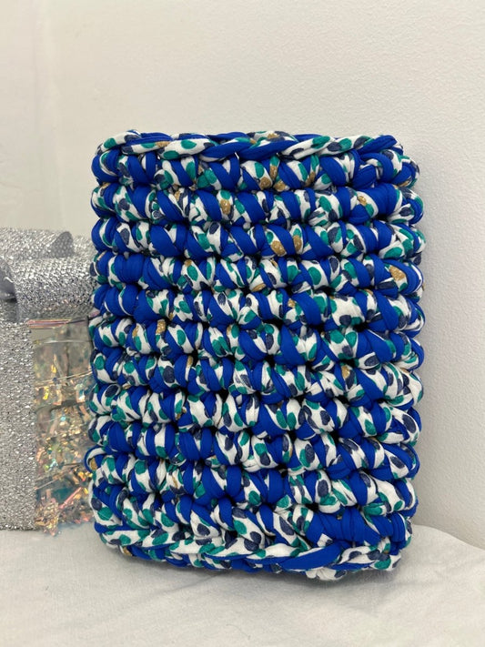 Protège - Livre au Crochet – Bleu à Motif Fait Main - Le Fil D aimer