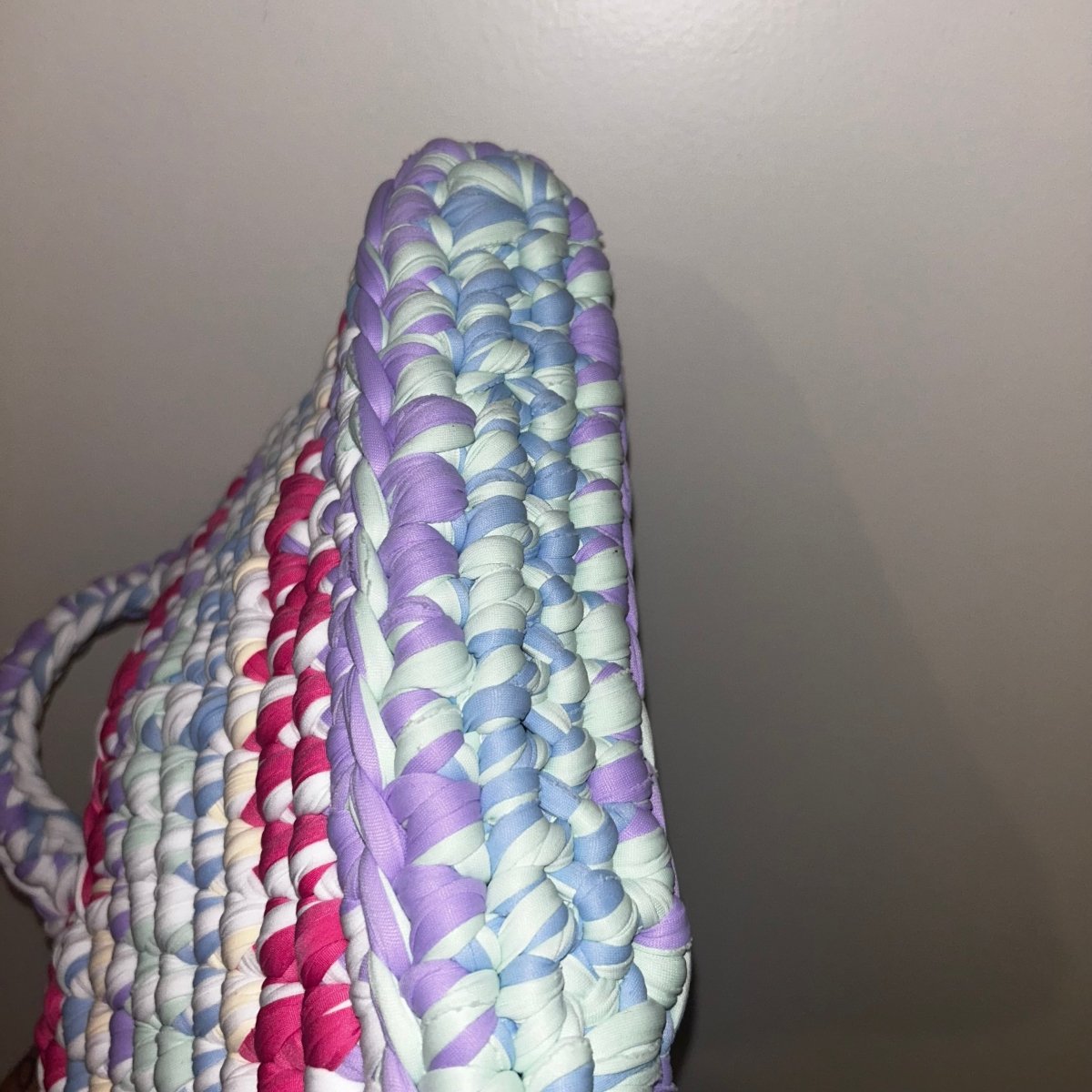 Sac Aimer fait main multicolore, création unique au crochet - Le Fil D aimer