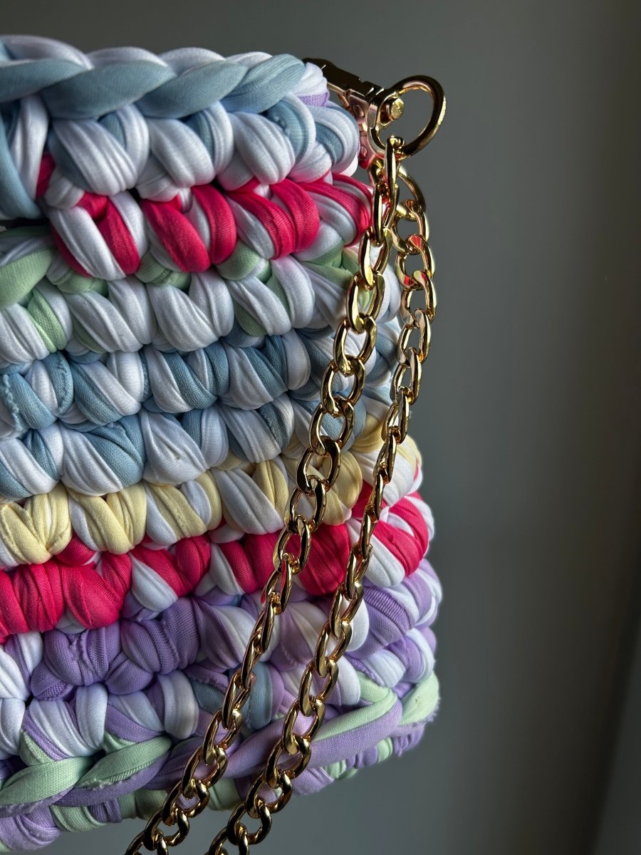 Sac AIMER - Multicolore Pastel - Le Fil D'Aime sac fait main 