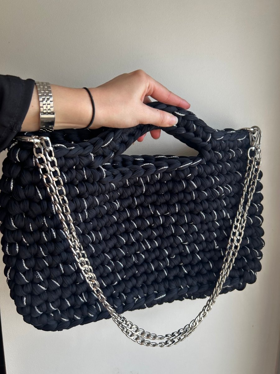 Sac AIMER - Noir et Argent - Le Fil D aimer
