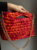 Sac AIMER - Orange & Cherry - Le Fil D'Aimer sac pour l'ete sac artisanal 