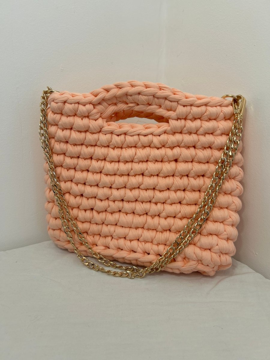 Sac Aimer – Sac à main crochet saumon élégant et artisanal - Le Fil D aimerSac aimer