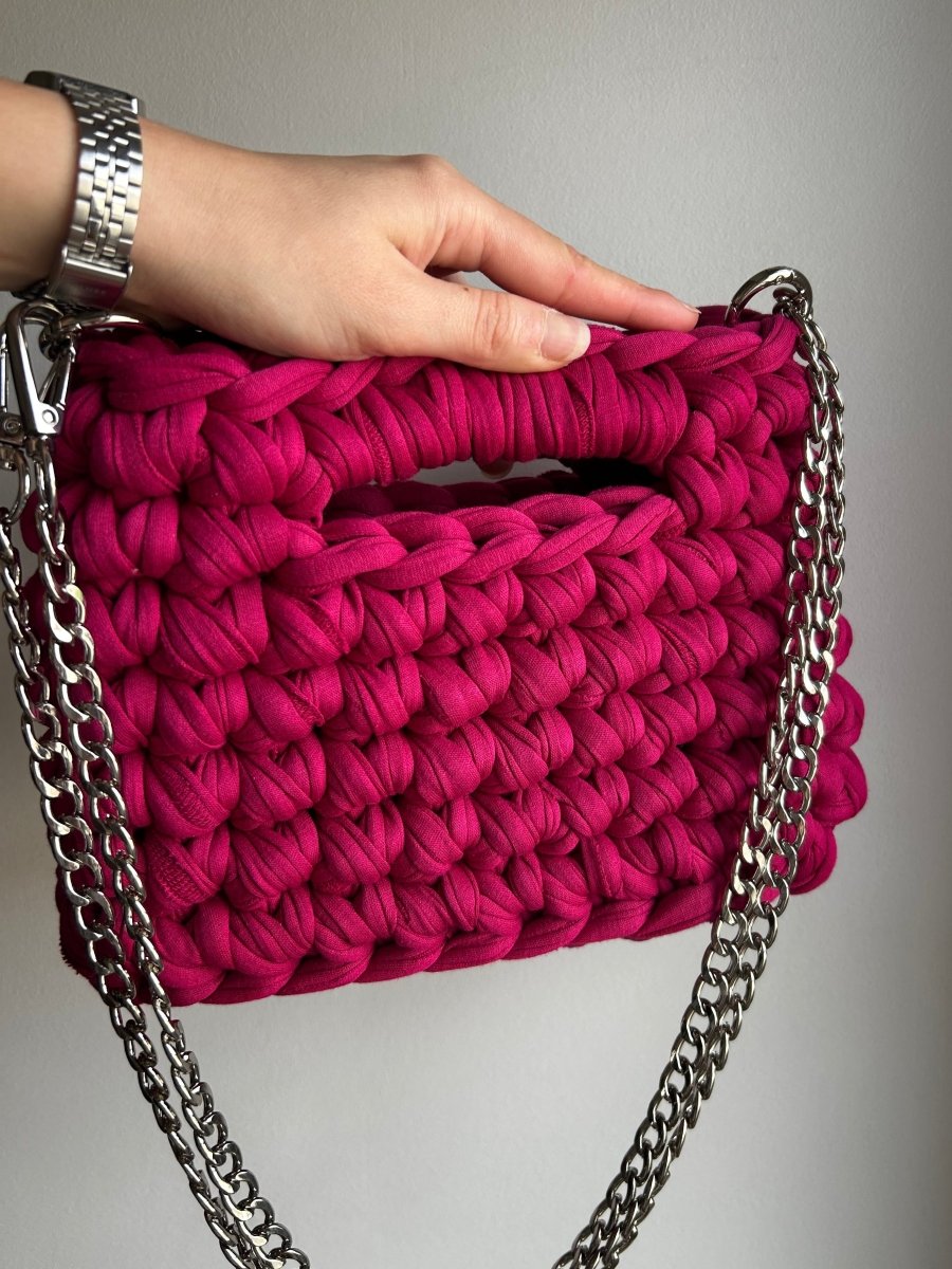 Sac AIMER - Violet/ fuchsia - Le Fil D'Aimer sac artisanal 