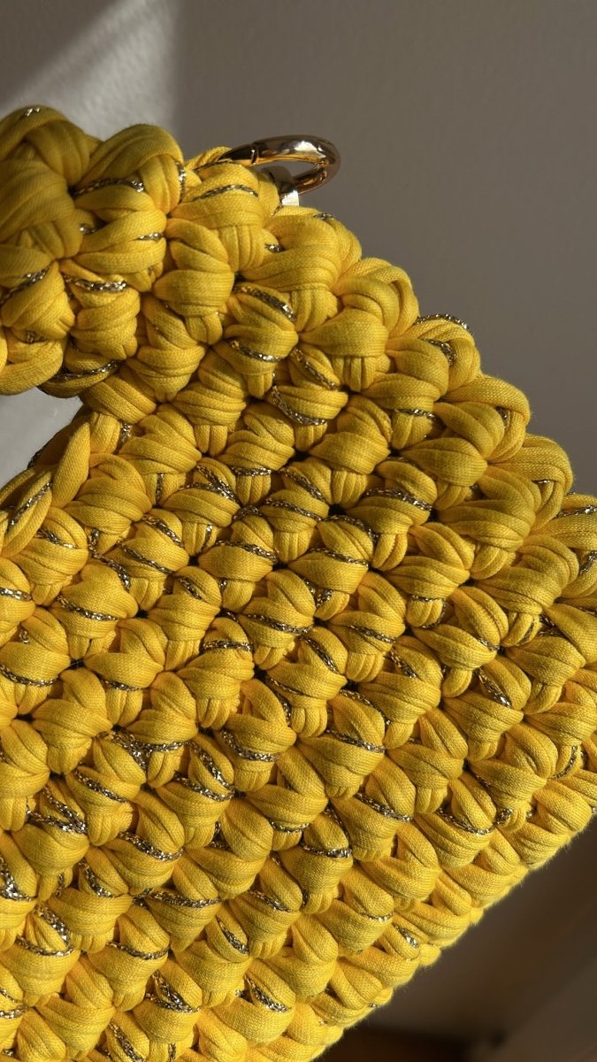 Sac MIERA - Jaune et doré - Le Fil D aimer