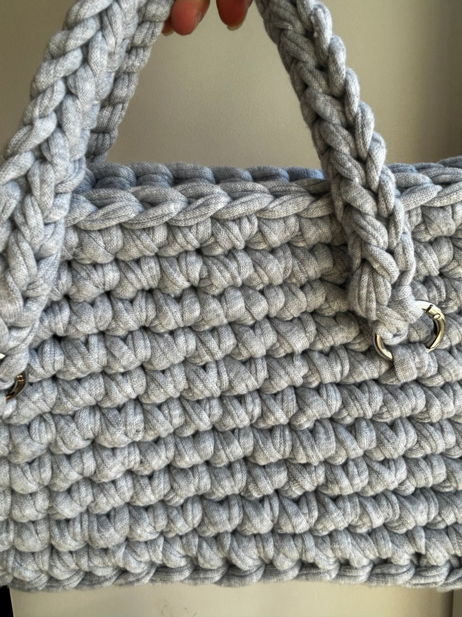 Sac fait main  EMIRA - Gris - Le Fil D aimer