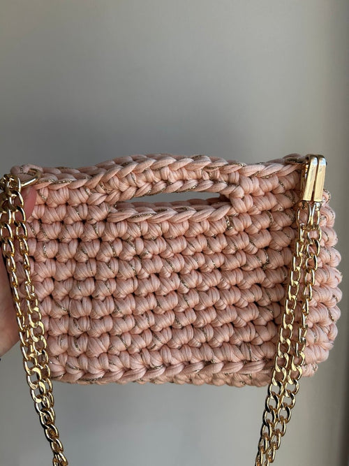 sac artisanal Sac AIMER - Saumon Doré - Le Fil D aimer